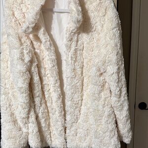 Betsey Johnson Ivory Teddy Jacket